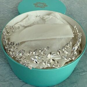 Elegant Silver Crystal Headband